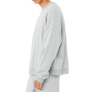 Custom High Quality Cotton Polyester Oversize Workout Crewneck Plain Sweatshirt ສໍາລັບຜູ້ຊາຍ
