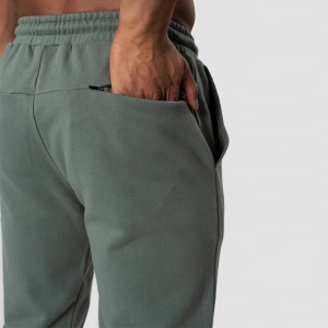 Pantaloni sportivi casual da palestra in spugna francese di cotone all'ingrosso, pantaloni da jogger da uomo elasticizzati per il fitness
