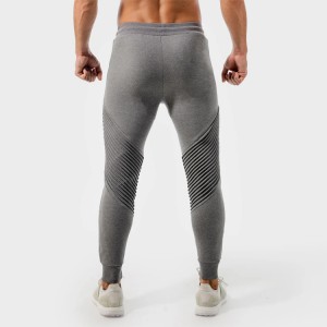 Nieuw design statement geribbelde slim fit joggingbroek met ritsvak voor heren op maat gemaakte atletische joggingbroek