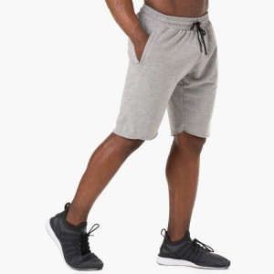 Groothandel op maat gemaakte French Terry Cotton Men Workout Sports Sweat Shorts met zakken