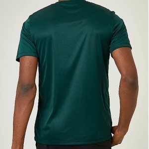 Veleprodaja lagane 92 poliester 8 spandex prilagođene obične sportske majice za teretanu za muškarce