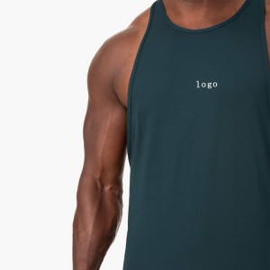 Camisetas de tirants de gimnàs amb esquena de corredors personalitzades per a homes llisos i lleugers OEM