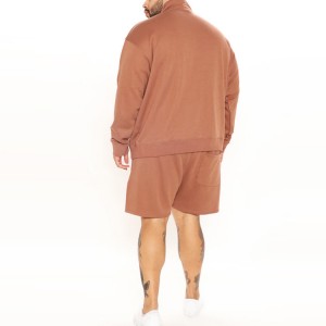 OEM Kane Haʻuki Jogger Set Custom Logo Quarter Zipper Sweatshirts Shorts Tracksuit Set