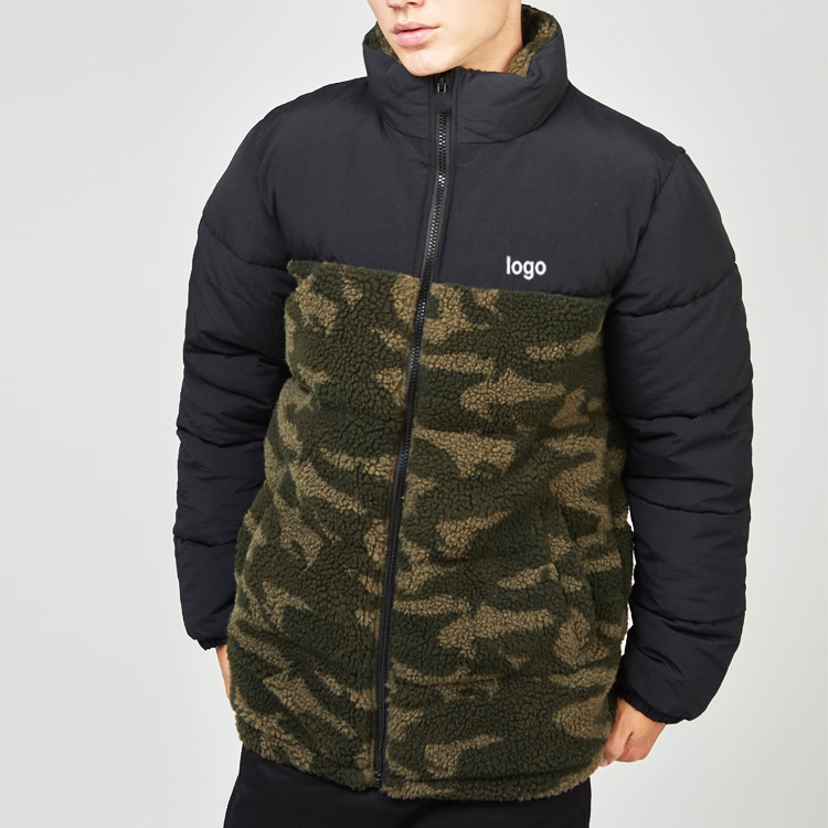 Dječačka kamuflažna pufer jakna prilagođenog uzorka Zimske donje jakne Istaknuta slika