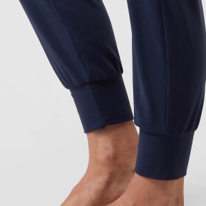 Pantalons de jogging de cintura alta per a dona amb logotip personalitzat Joggers esportius de gimnàs per a dona amb butxaca lateral