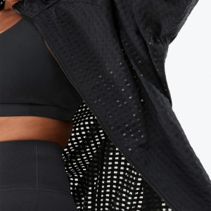 Módny dizajn Active Wear Ľahká 100% polyesterová priedušná dámska športová bunda s plným zipsom
