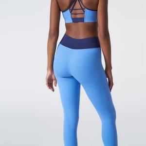 Wholesale Four Way Stretch Workout No Front Seam Custom High Waist Yoga Fitness Leggings