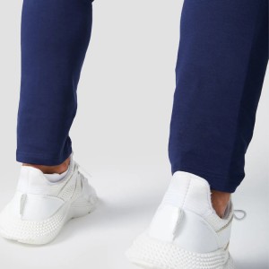 Еко-пријателски панталони за вежбање половината со врвки од памук, празен памук, спортски џогери