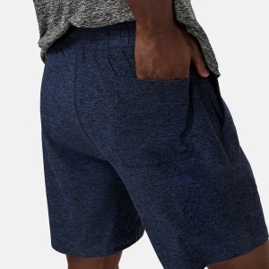 Højkvalitets polyester elastiske Wiast mænd Gym Sports Shorts med åben lomme
