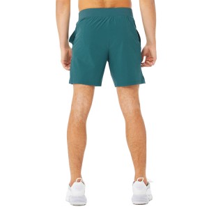 Shorts esportivos esportivos masculinos leves com cintura elástica OEM logotipo personalizado com fenda lateral