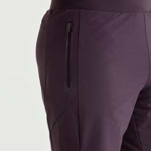 Visokokakovostne, hitro sušeče se raztegljive moške telovadne kratke hlače iz poliestra z logotipom po meri z žepom na zadrgo