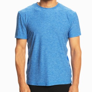 Mga Gym T Shirt OEM 90%Polyester 10%Spandex Men Trail Sports T Shirt