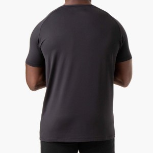 تی شرت ورزشی ساده برای مردان از پارچه مش تنفسی سفارشی شده با ماهیچه خشک سریع و باریک مناسب