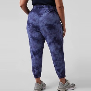 Vlastní stahovací šňůrka v pase velkoobchodní cvičební kravata Dye Bavlněné kalhoty Jogger pro ženy