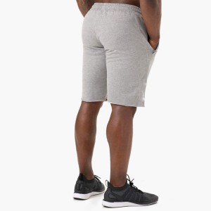 ຂາຍສົ່ງ Customized French Terry Cotton Men Workout Sports Sweat Shorts With Pockets