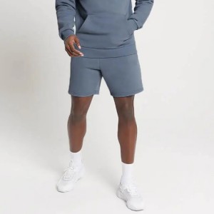 ຄຸນະພາບສູງ 60% Cotton 40% Polyester Drawstring Waist Men Workout Sports Sweat Shorts