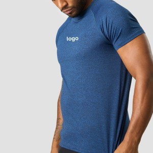 Slim Fit T-skjorte tilpasset høykvalitets Raglan-ermer Vanlige gym-t-skjorter for menn