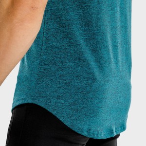 Персонализиран печат на едро Леки мъжки реглан ръкав Обикновени полиестерни тениски за фитнес