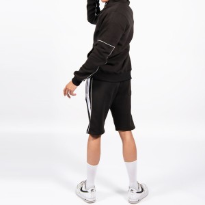 Visokokakovostni 2-delni kompleti bombažnih kratkih hlač Prazna trenirka z logotipom po meri za moške
