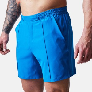 Engros lett polyester elastisk midje menn atletisk løping sport gym shorts