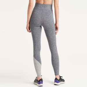 Nagykereskedelmi színes blokk magas derekú női edzés jóga nadrág leggings elülső varrás nélkül