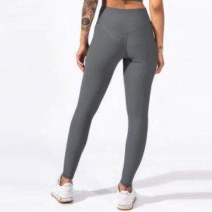 OEM pančuchové nohavice na jogu do telocvične fitness športy na cvičenie s vysokým pásom rebrované legíny nohavice pre ženy