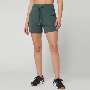Висококачествени леки къси панталони за спортна тренировка с висока талия и джоб с шнур