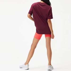 Private Label Workout Wear Üres OEM Kiváló minőségű 100% Pamut Oversize Sima női pólók