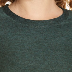 Wholesale lejè rapid sèk Polyester Plain Gym T Shirts Custom enprime pou fanm