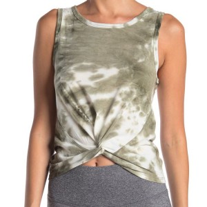 Modedesign Andas slips Fram Kvinnor Tie Dye Gym Tank Tops Custom Printing