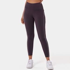 Bán buôn quần legging eo cao tương phản tùy chỉnh Tiktok Yoga 7/8 dành cho nữ