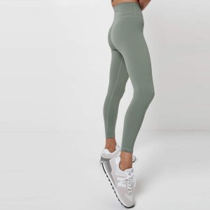 Custom High Bel Polyester Spandex Fitness Workout Yoga Leggings аялдар үчүн