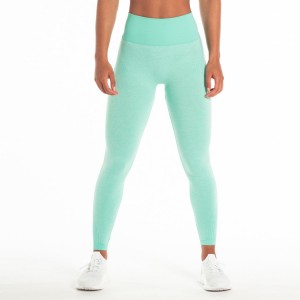 Bestselgende tilpasset nylon spandex fireveis stretch høy midje sømløs yoga gym leggings for kvinner
