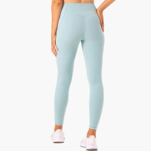 OEM Tillverkare Polyester Spandex Kvinnor High Waist Pocket Gym Compression Yoga Leggings