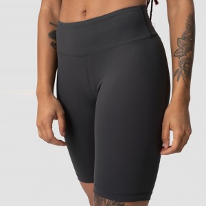 Ženske joga fitness biciklističke kratke hlače za vježbanje s visokim strukom V oblika s prilagođenim printom