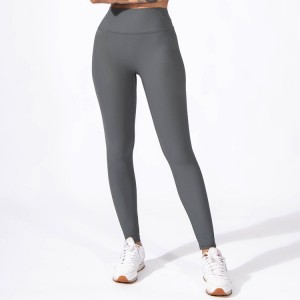 OEM Yoga Wear Colanți Gym Fitness Sport Antrenament cu talie înaltă Leggings cu nervuri Pantaloni pentru femei