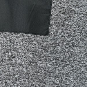 Camisas masculinas de tecido ecológico personalizado de secagem rápida com meio zíper e manga comprida para academia com orifício para o polegar