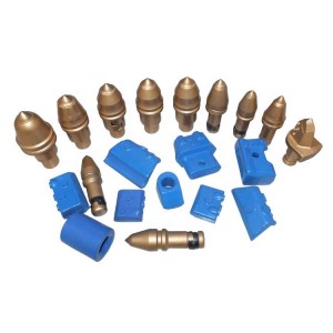 Construction machine parts bullet teeth B47K22H rock drill tool para sa rotary drilling