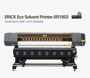 Well-designed Eco Solvent Heat Rolls - High quality Aily Printer  ER1802 eco solvent printer with I3200 A1/E1 head 3200 dpi China manufacturer – Aily