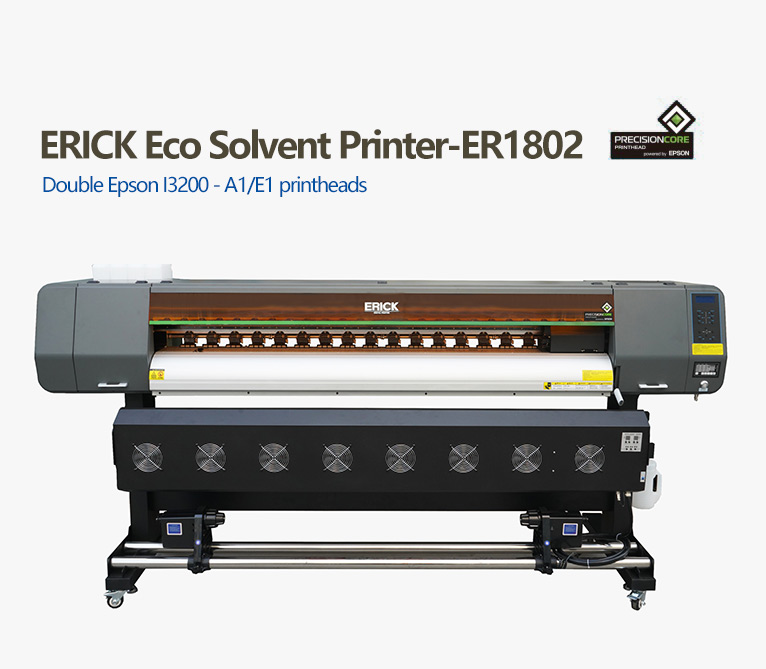 Kualitas tinggi Aily Printer ER1802 eco solvent printer dengan I3200 A1/E1 head 3200 dpi Produsen China