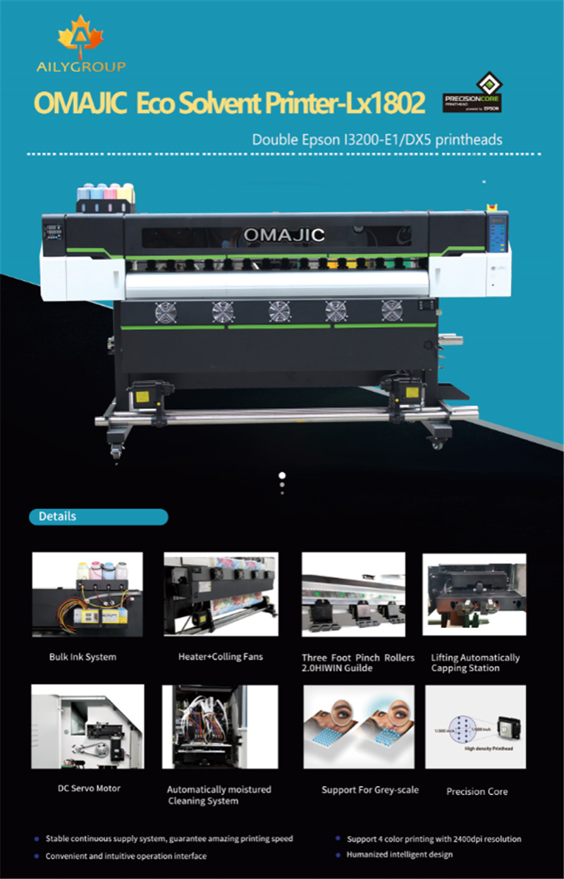 LX1802/1804 su 2/4 i3200 galvučių Eco Solvent spausdintuvo brošiūra