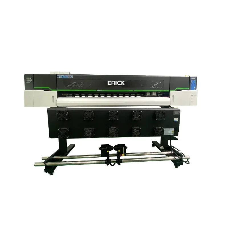 Широкоформатна друкарська машина 1,8 М з екосольвентним принтером I3200/DX5