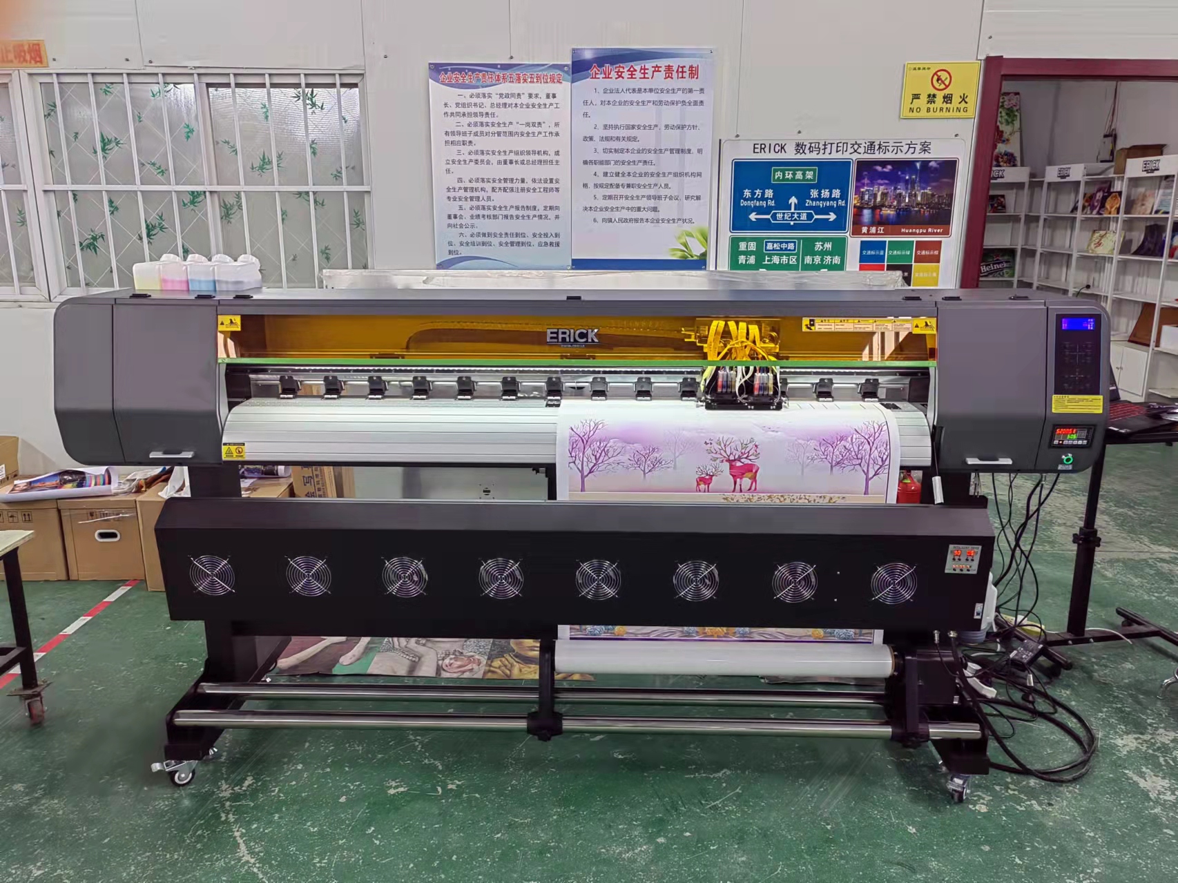 Impressora Aily Printer ER1802 d'alta qualitat amb dissolvent ecològic amb capçal I3200 A1/E1 3200 dpi fabricant de la Xina