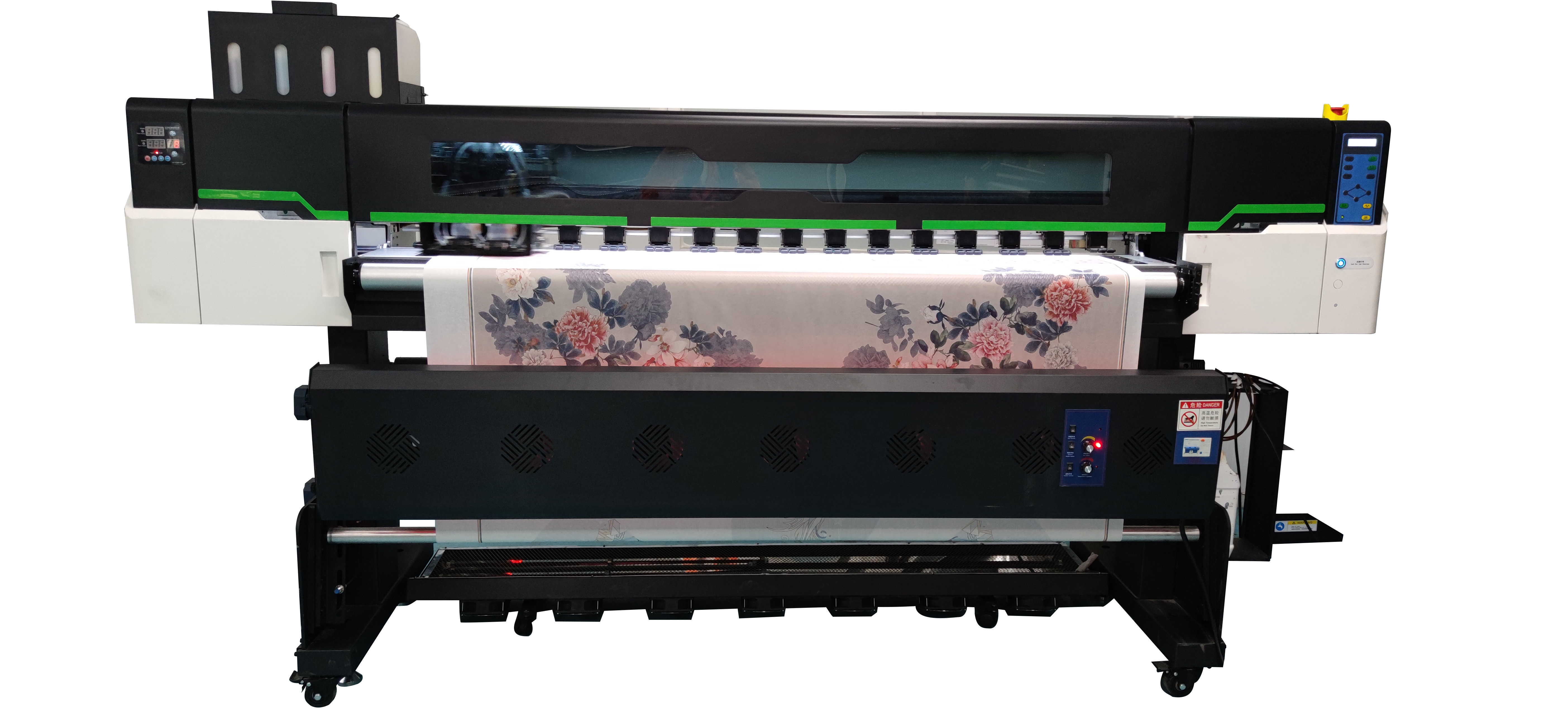 Impressora de sublimació d'alta velocitat d'1,8 m d'ampli format amb 4 capçals i3200