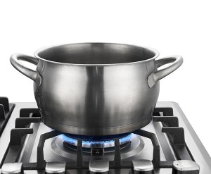 Appareils modernes en acier inoxydable cuisine GPL 4 brûleur Sabaf construit dans la plaque de cuisson à gaz