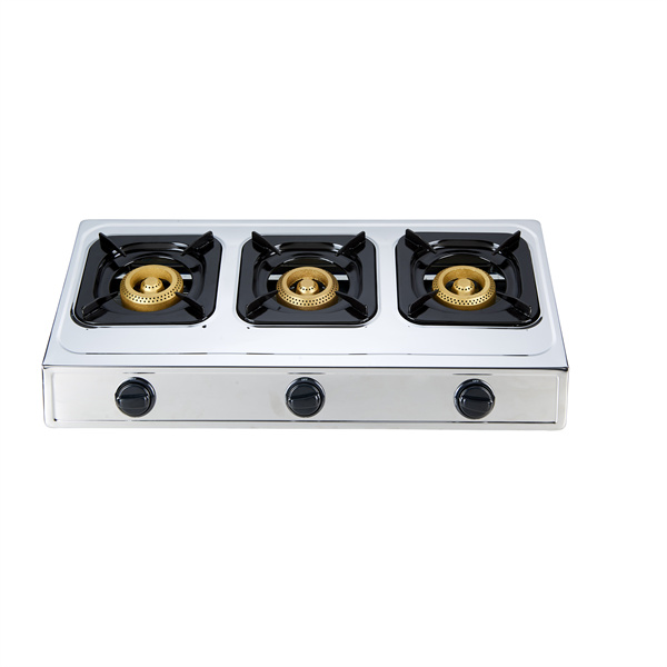 Plinski štednjak profesionalnog proizvođača s 3 saćasta zlatna ABS gumba Piezo prijenosni plamenik Plinsko kuhalo