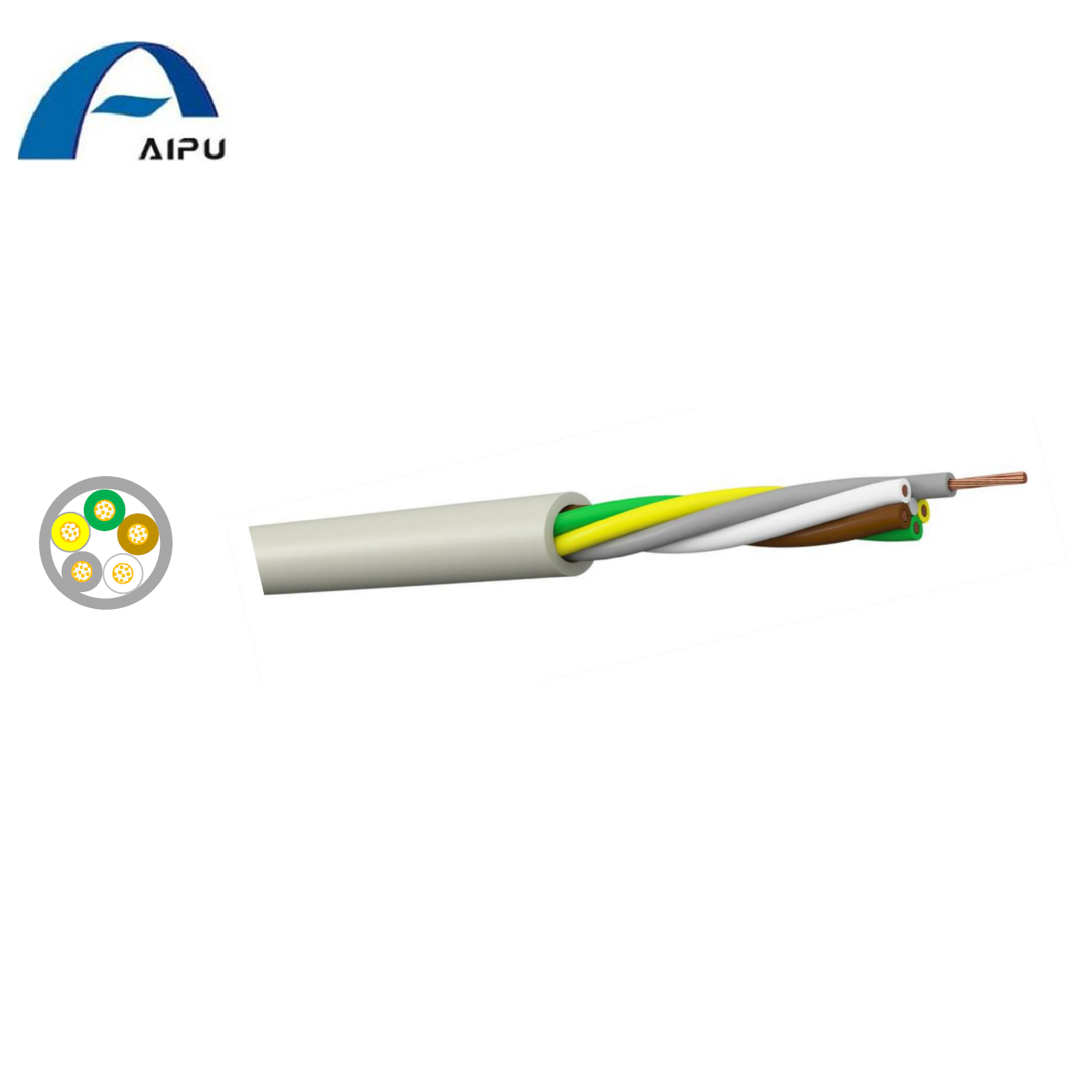 AIPU UL2343 Многожильный неэкранированный промышленный кабель управления для тяжелых условий эксплуатации