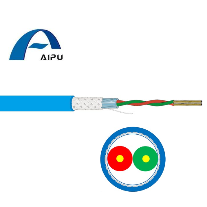 Aipu Profibus PA 케이블 2 핵심 파란 색깔 S-PE 계기 케이블