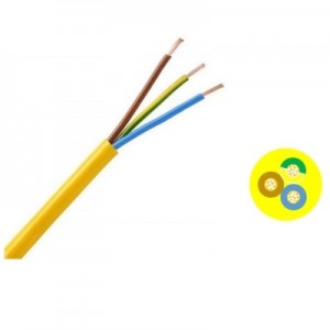 318-A / BS 6004 Lage temperatuurbestendige PVC-isolatie en mantel Vlamvertragende Arctische kabel Koperdraad