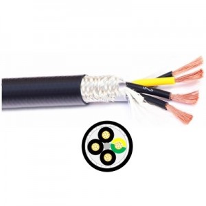 Power Chain Cy-kabel 300/500V Klasse 6 Fintrådet bart kobber Tcwb-skærmet industrikontrolkabel Elektrisk ledning